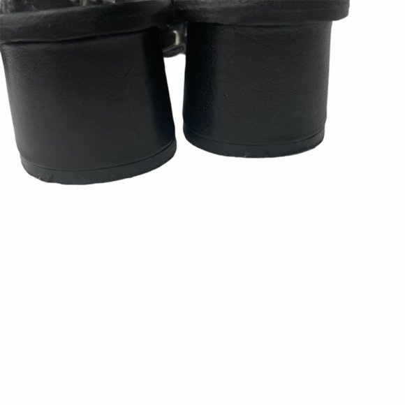 TopShop braided leather ankle wrap sandals sz 38 - Picture 3 of 4